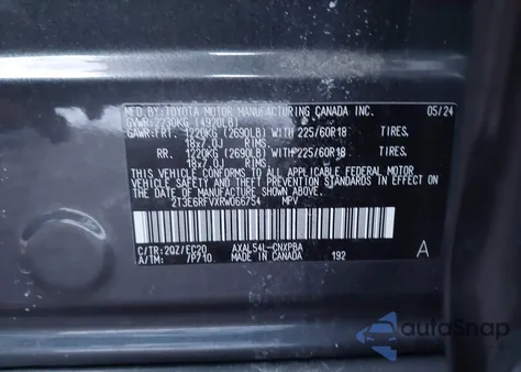 2024 Toyota Rav4 Hybrid Xse from USA, damaged, VIN 2T3E6RFVXRW066754